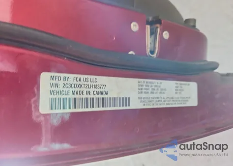 2020 Dodge Charger Police из США, поврежденный, VIN 2C3CDXKT2LH183777